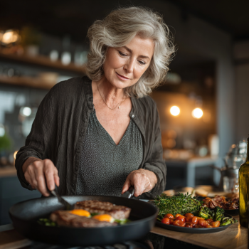 Skupina spokojených seniorů